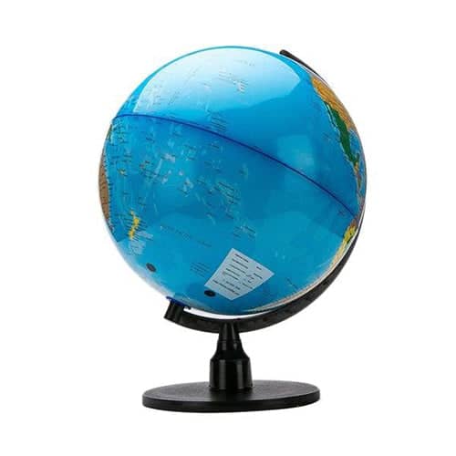 Globo Terrestre Original Azul - Suporte Preto