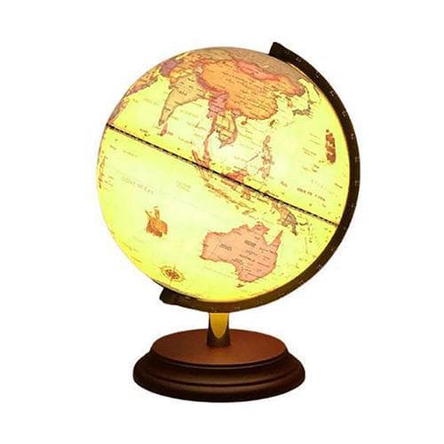 Globo Terrestre Com Luz - Antigo
