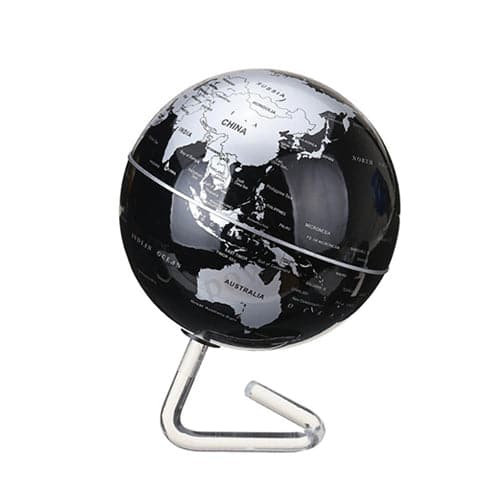 Globo Terrestre Decorativo - Base (Preto & Prata)