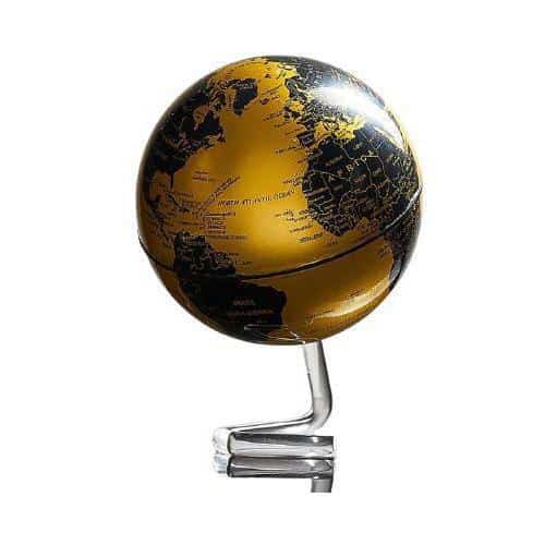 Globo Terrestre Decorativo - Base (Ouro & Preto)