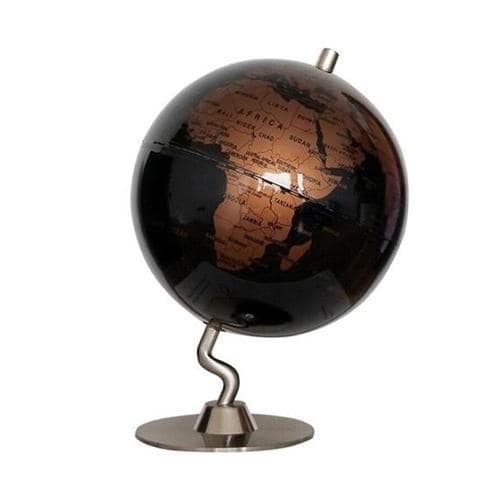 Globo Terrestre Decorativo - Preto & Cobre