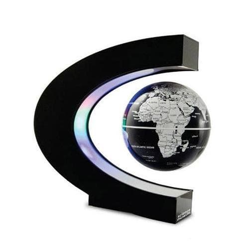 Globo Levitação Magnética - Suporte Em C (Esfera Preta)