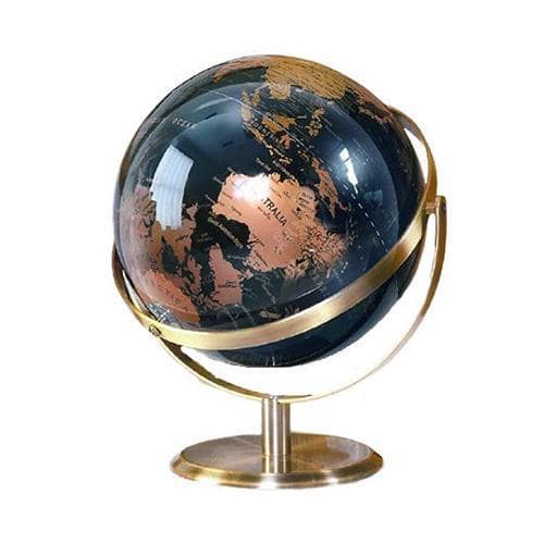 Globo Terrestre Moderno (Azul & Cobre)