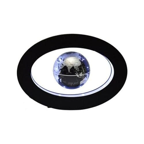 Globo Terrestre Magnetico - Suporte Oval (Esfera Preta)